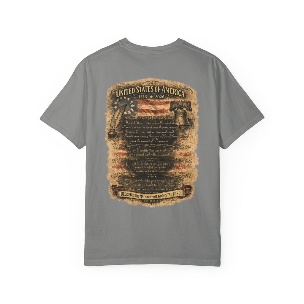 One Nation Under God T-Shirt — Patriotic 250 Years Commemorative Tee