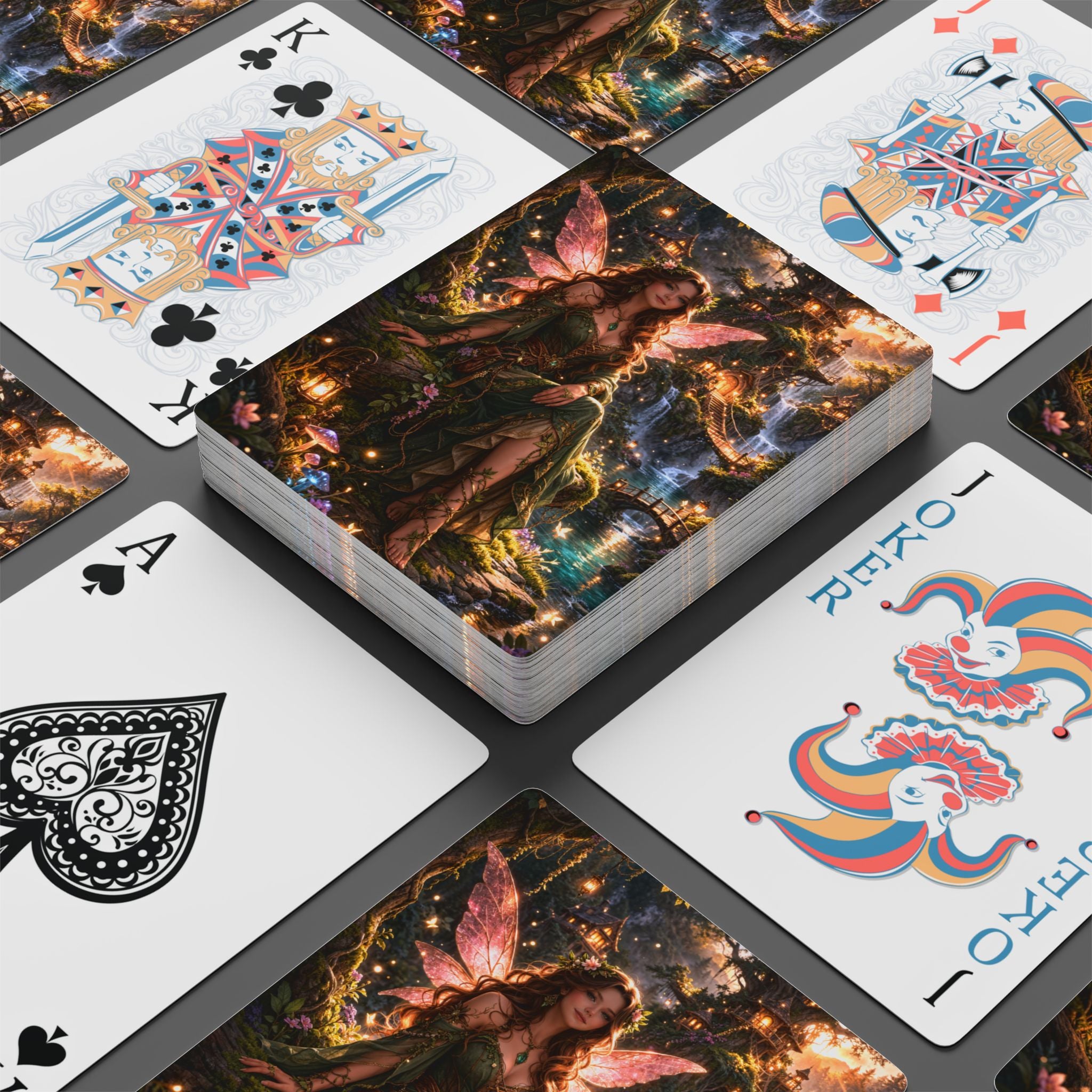 Fairy Fantasy Poker Playing Cards — Enchanted Forest Art Deck