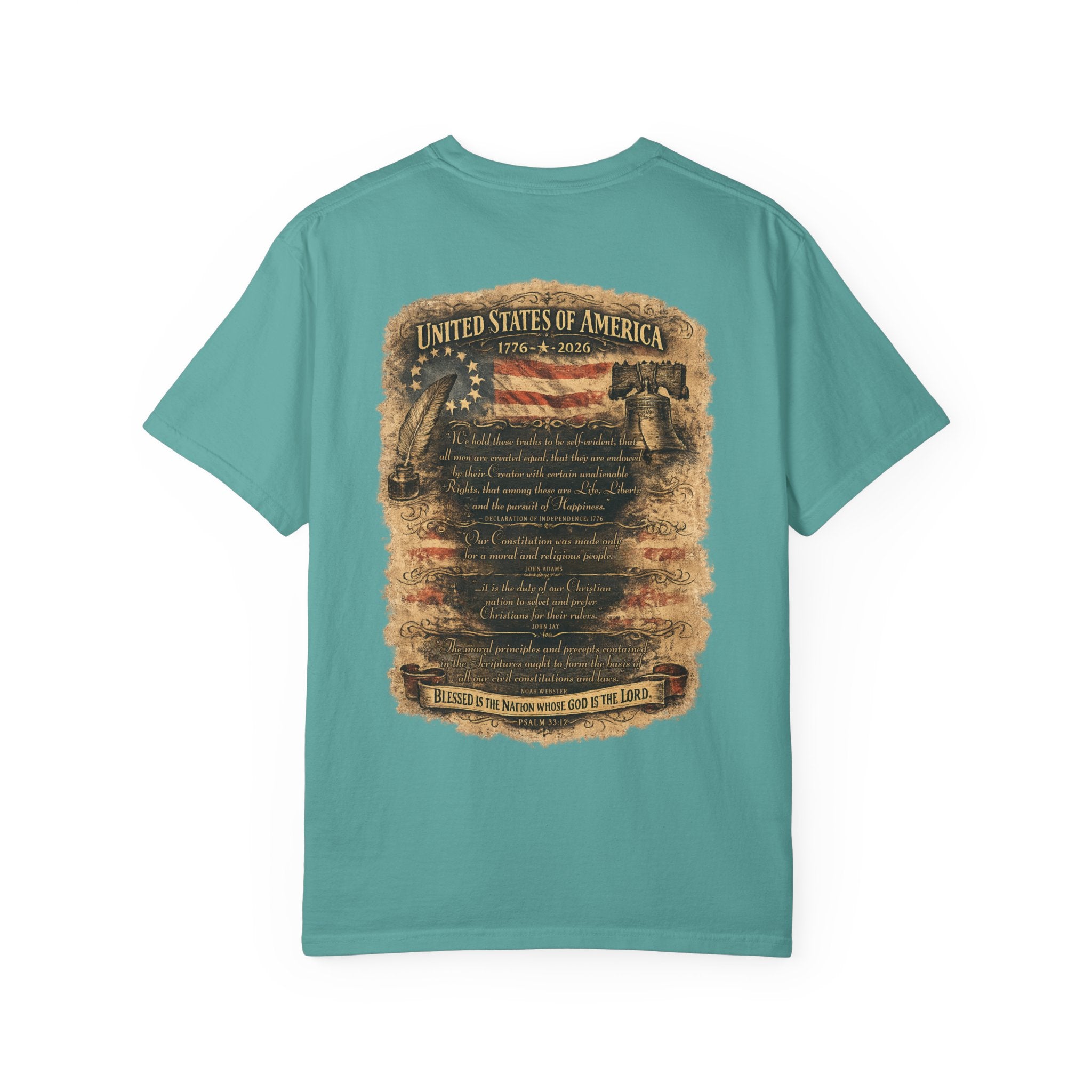 One Nation Under God T-Shirt — Patriotic 250 Years Commemorative Tee
