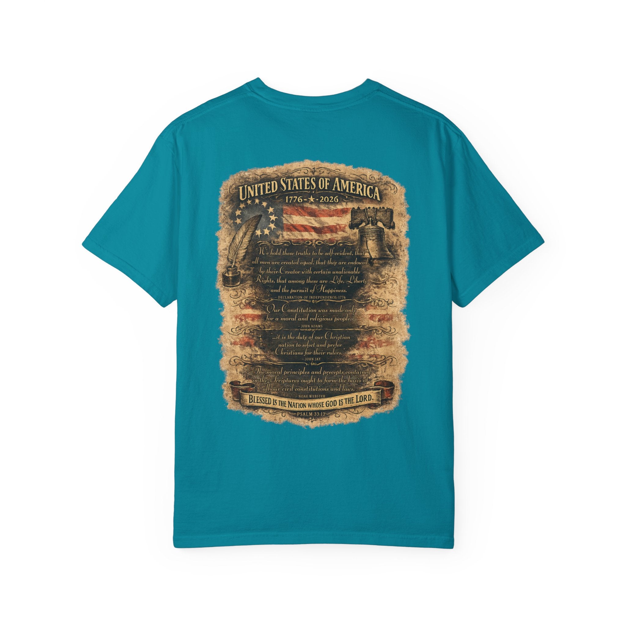 One Nation Under God T-Shirt — Patriotic 250 Years Commemorative Tee