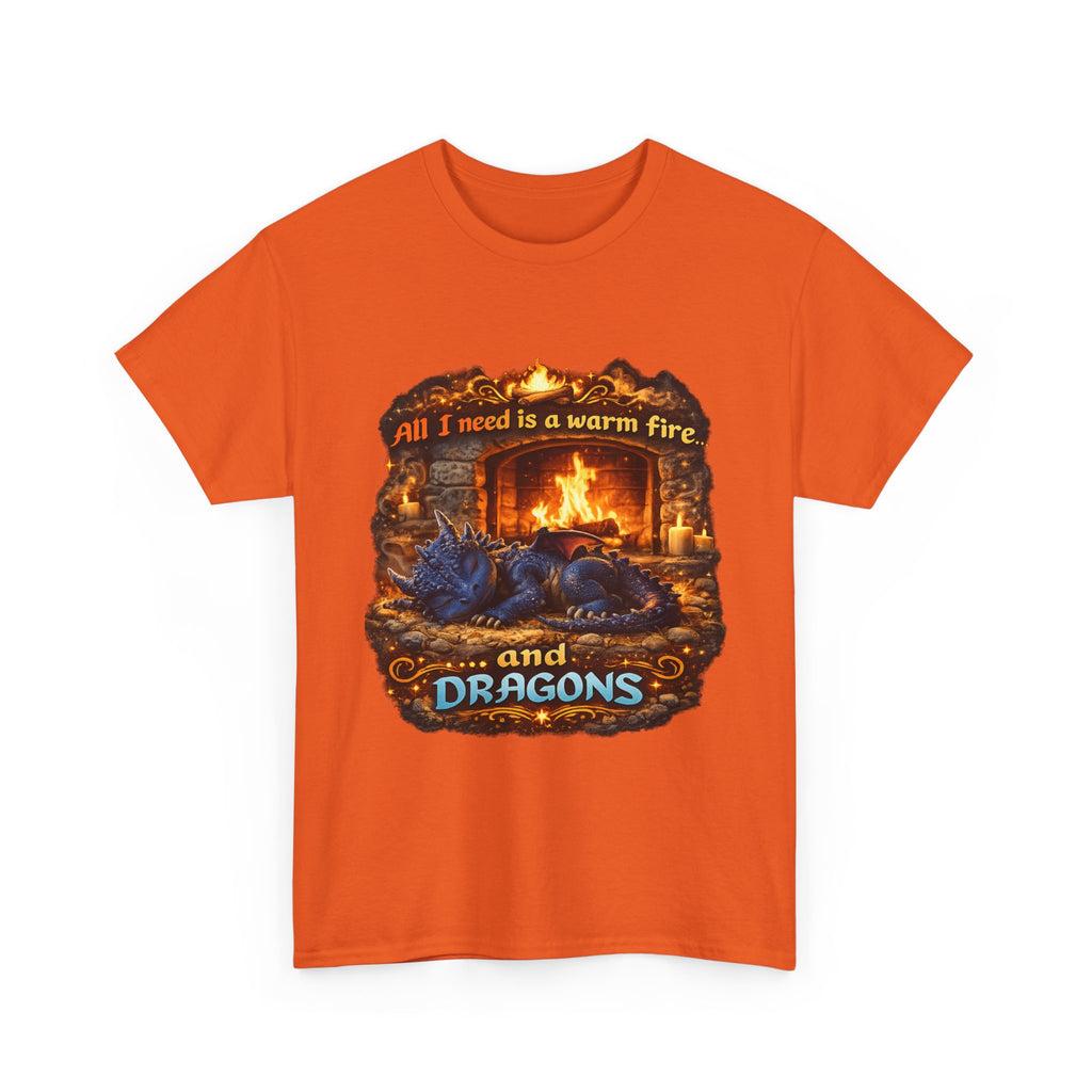 All I Need Is A Warm Fire and Dragons T-Shirt