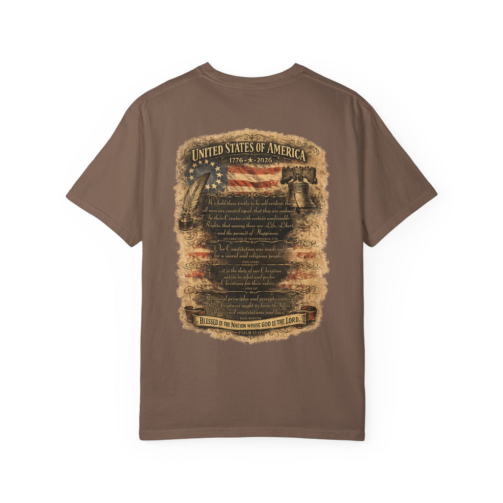 One Nation Under God T-Shirt — Patriotic 250 Years Commemorative Tee