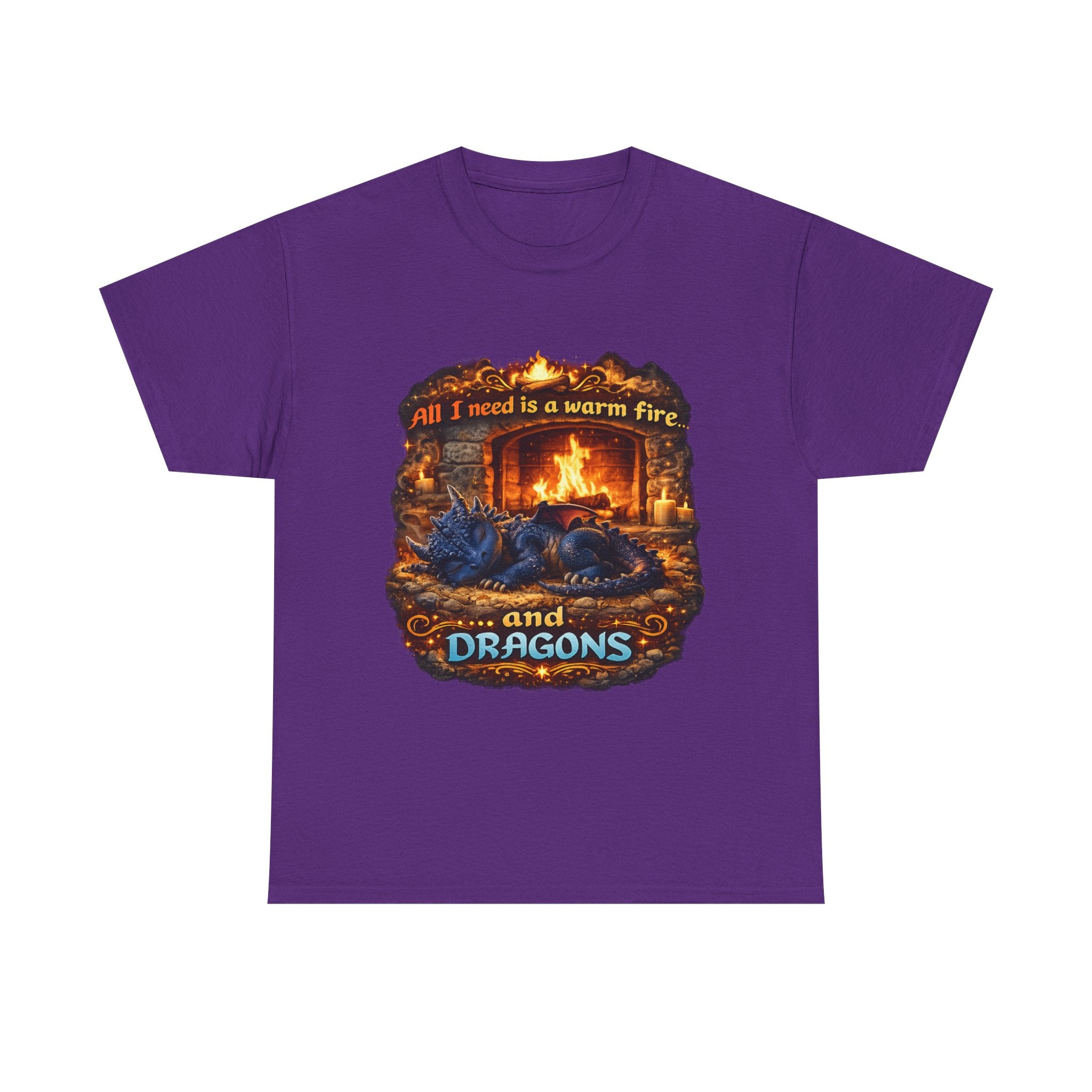 All I Need Is A Warm Fire and Dragons T-Shirt