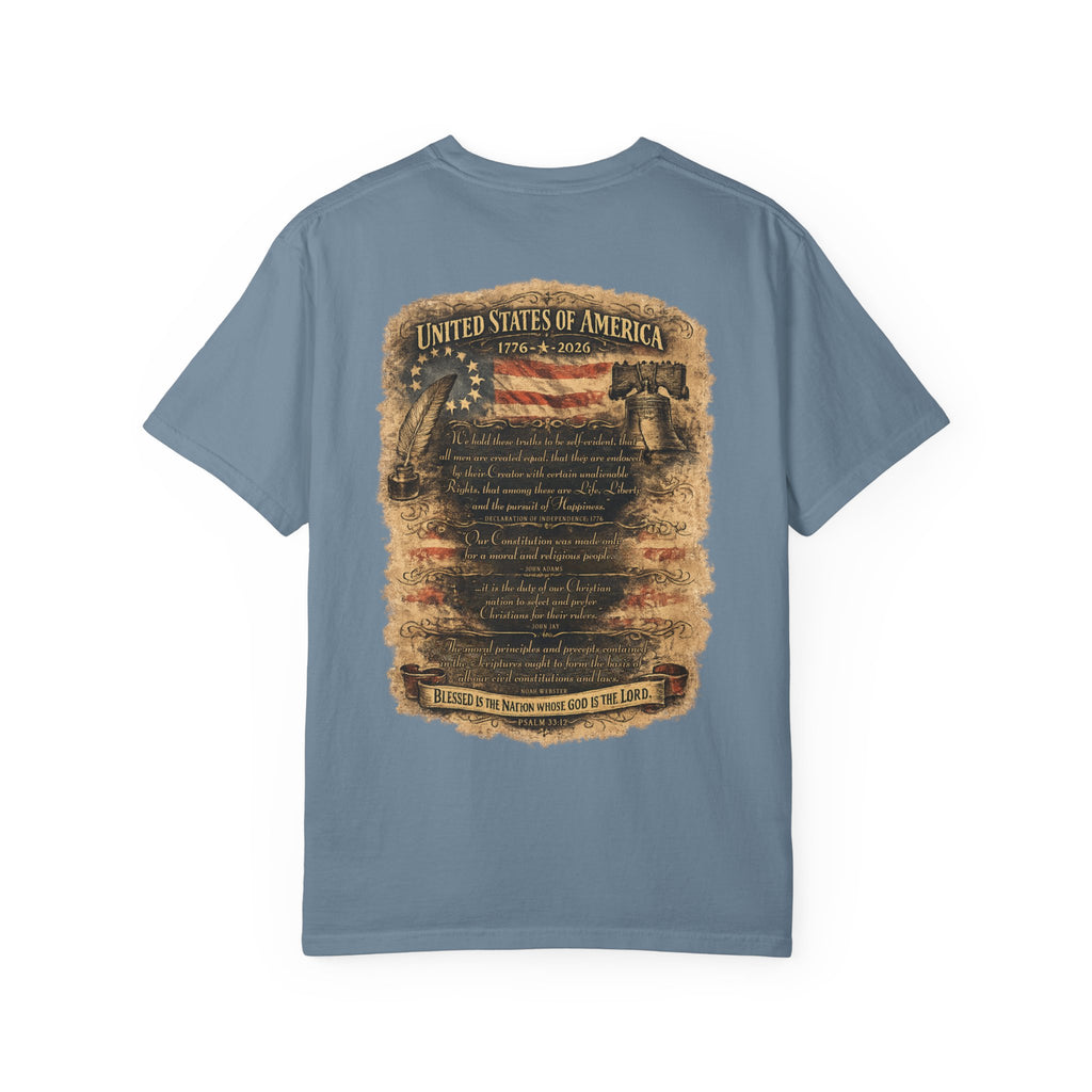 One Nation Under God T-Shirt — Patriotic 250 Years Commemorative Tee