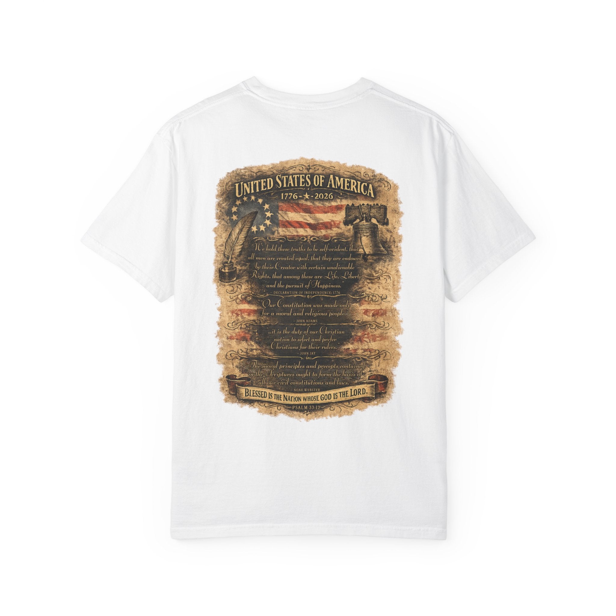 One Nation Under God T-Shirt — Patriotic 250 Years Commemorative Tee