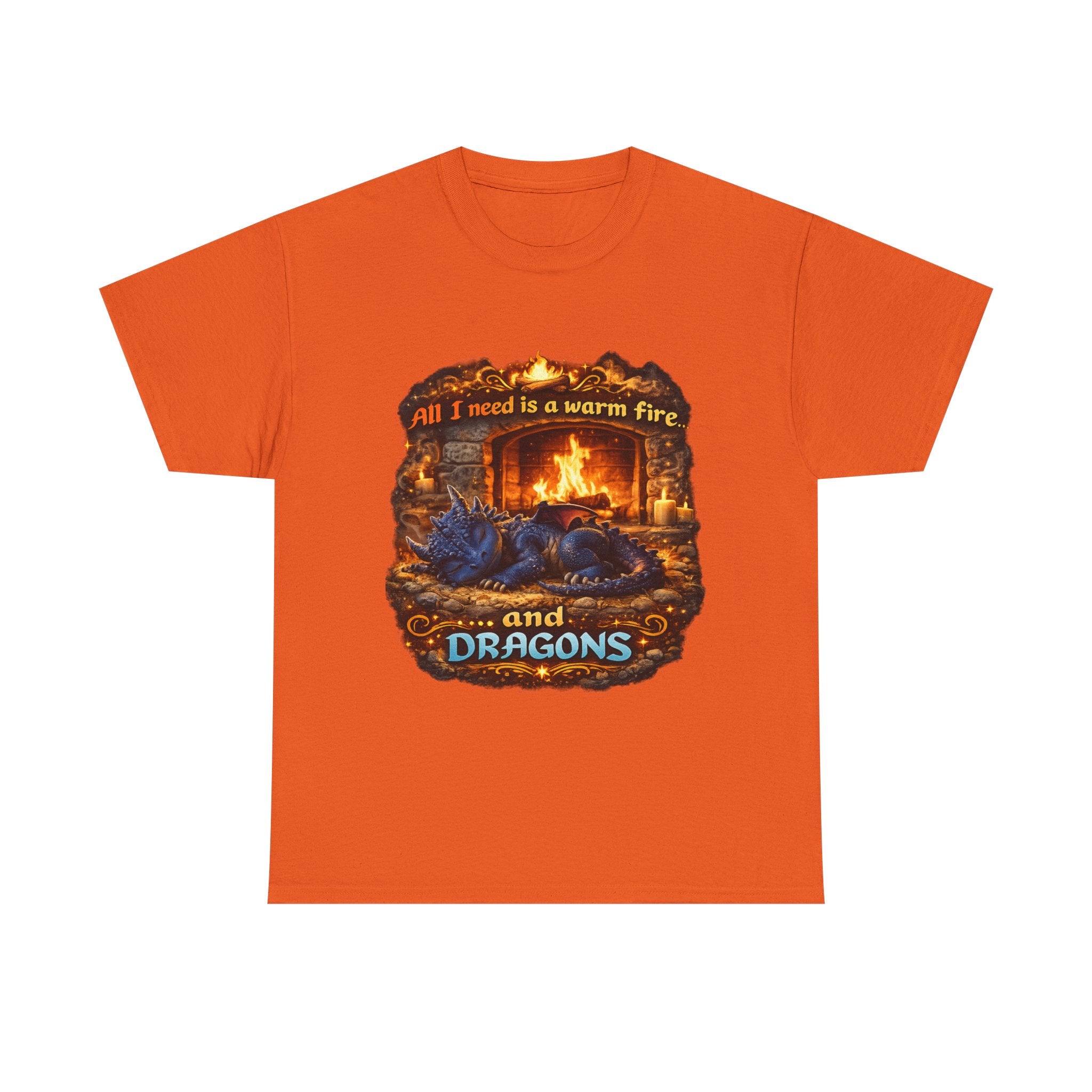 All I Need Is A Warm Fire and Dragons T-Shirt