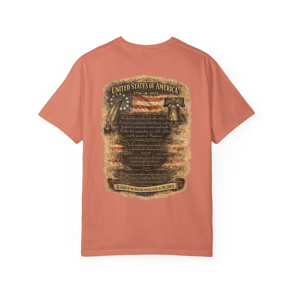 One Nation Under God T-Shirt — Patriotic 250 Years Commemorative Tee