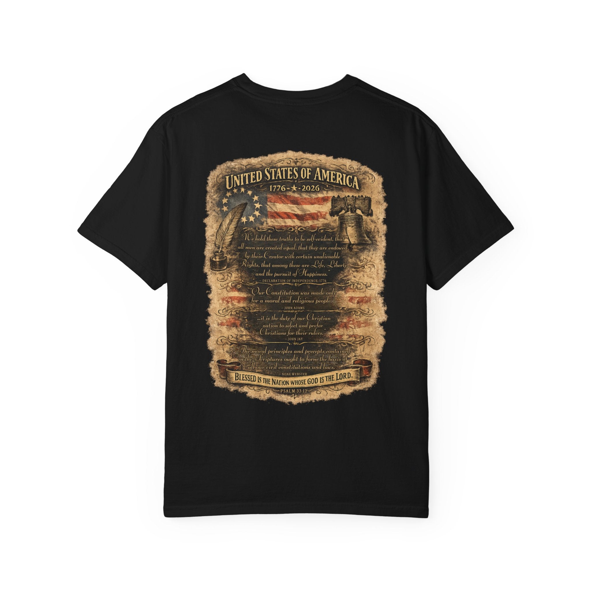 One Nation Under God T-Shirt — Patriotic 250 Years Commemorative Tee